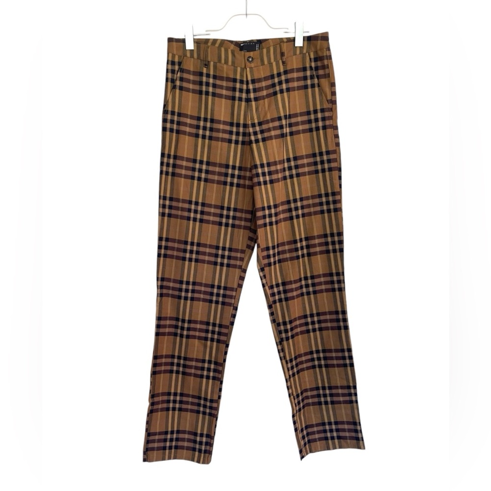 ASOS DESIGN loose fit check pants 34x34